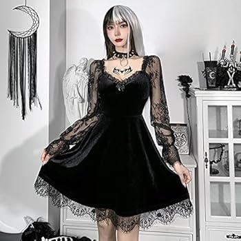 【新品M】LIMITED VINTAGE LACE DRESS Amazon.com: Womens Long Sleeve Lace Dresses Vintage Elegant